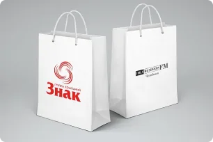 Пример выполненного заказа №2 — пакет с логотипом
